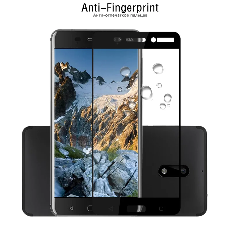 Премиум Защитная пленка для экрана из закаленного стекла Nokia 6 передней