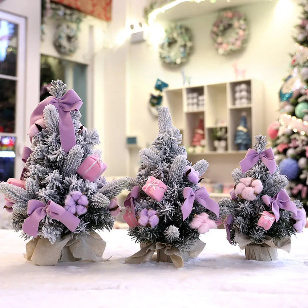 Artificial Tabletop Mini Christmas Tree Decorations Festival Miniature 30cm christmas tree ornaments arbol navidad | Дом и сад