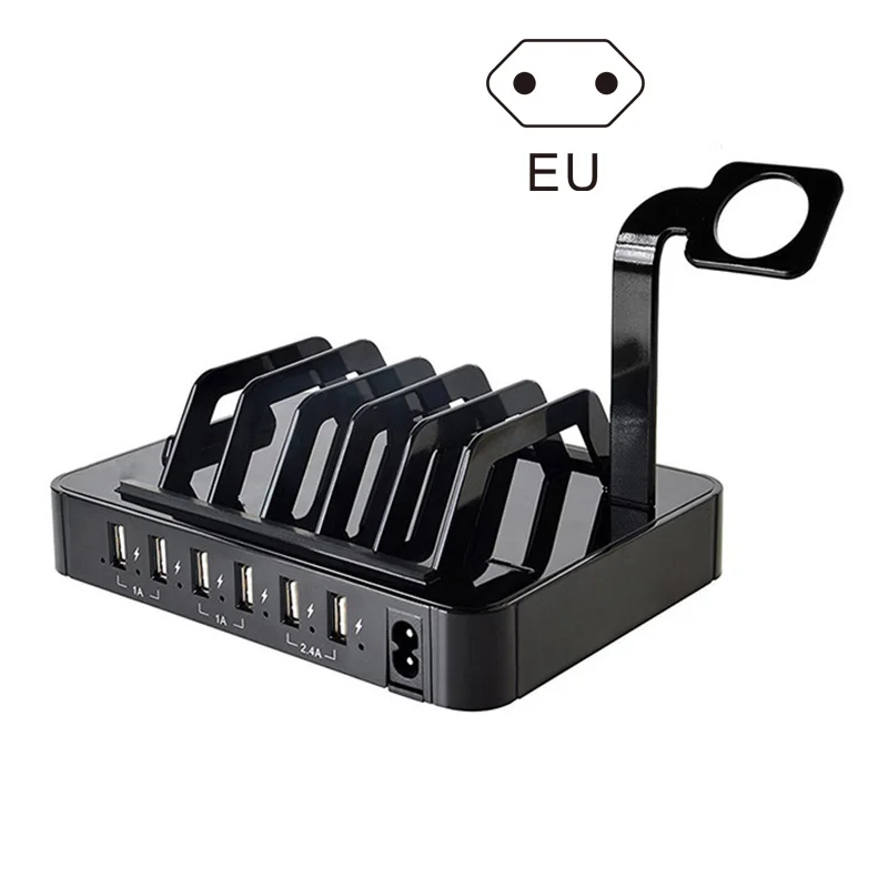 Док-станция для зарядки с USB 6 портами зарядное устройство Органайзер несколько