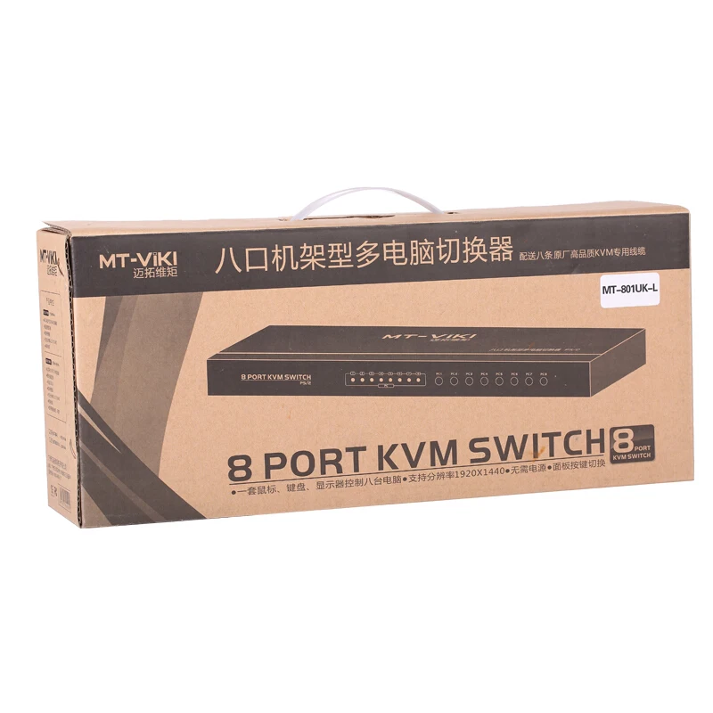 Коммутатор vga-kvm с 8 портами хостов 1 монитор настольным контроллером пультом