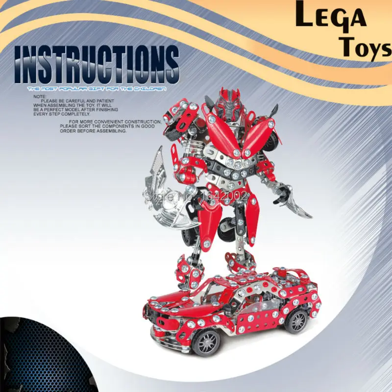 Строительные блоки Iron Commander сборка металл масштабная модель робота или