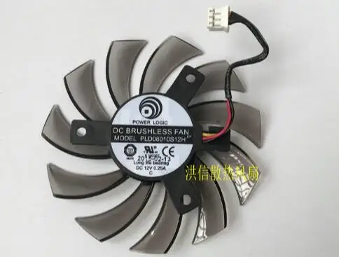 8010 PLD08010S12H 12V 0.25A 2/3 линейный вентилятор для видеокарты|Кулеры и системы охлаждения