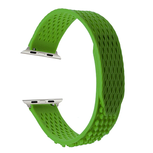 Новейший силиконовый ремешок для часов 38 мм 42 мм iWatch Apple Watch, резиновый ремешок, спортивный браслет, черный, синий, зеленый, серый, красный