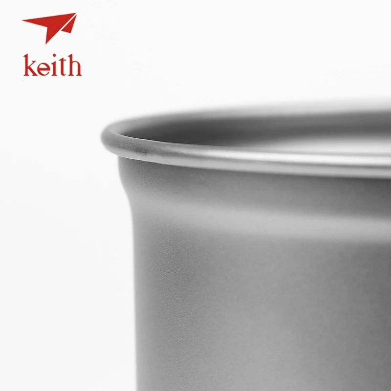 Комплект кастрюль из чистого титана Keith посуда для кемпинга путешествий пикника