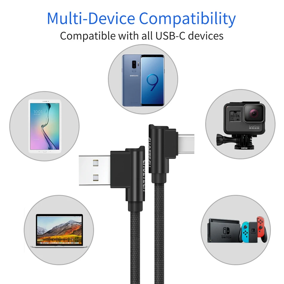 CHOETECH Usb C кабель usb type C телефонный кабель для передачи данных Usb-C для samsung Xiaomi huawei зарядный кабель для iPhone XS Max X 8