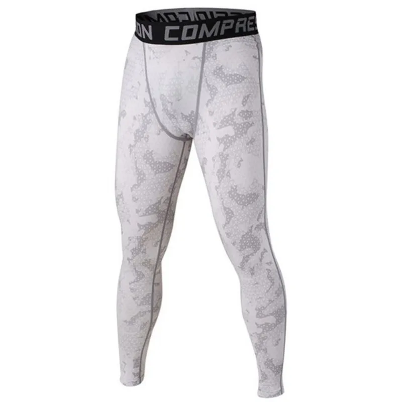 Модные мужские компрессионные базовые длинные штаны спортивная одежда леггинсы