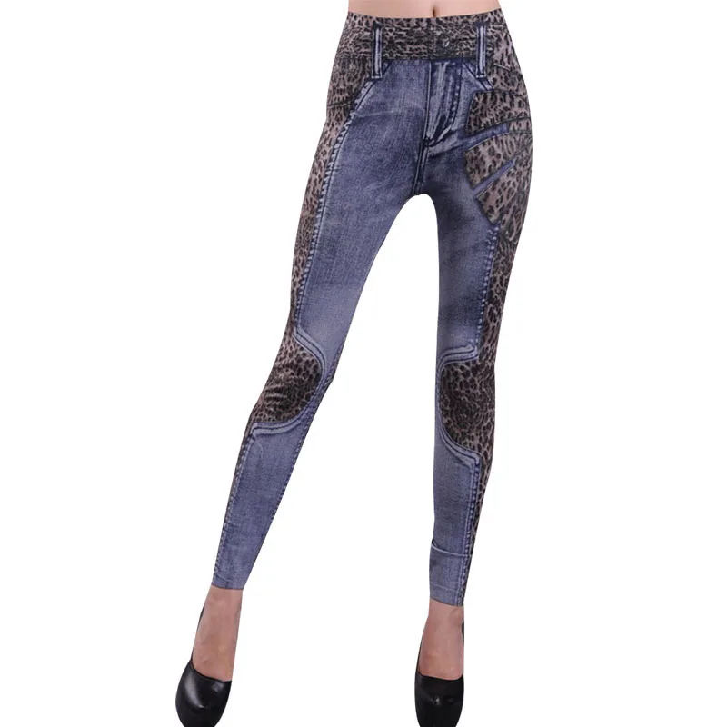 MOBTRS Leggings Woman Fashion Leopard Print Ankle-Length Trousers For Women Thin Slim Pencil Pants Female | Женская одежда