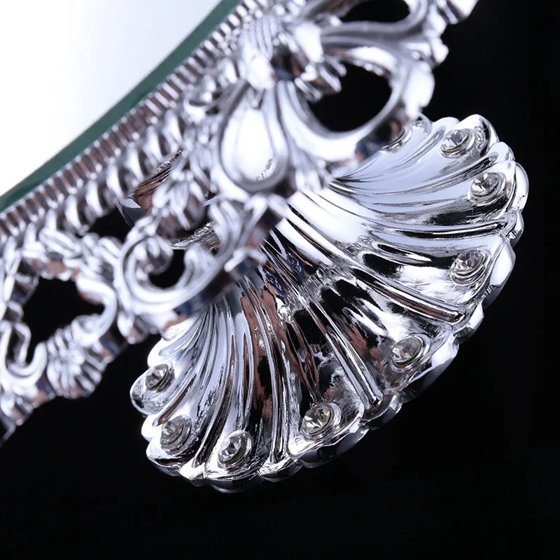 Зеркальная фотография декоративная стеклянная тарелка для свадьбы десертного