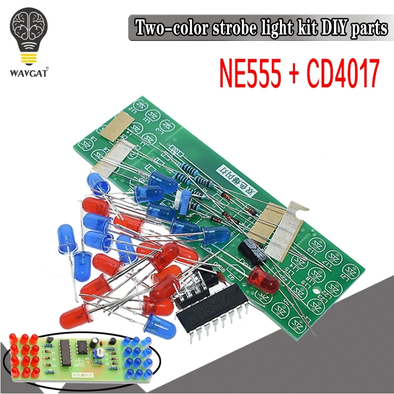 Набор для самостоятельного обучения: стробоскоп NE555 + CD4017|Интегральные схемы| |