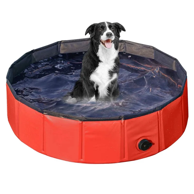 Pet Dog Bathtub Folding Basin for Dogs Cats Puppy Kitten Shower Swimming Pool House Bed Strong Bathing Washing Teddy