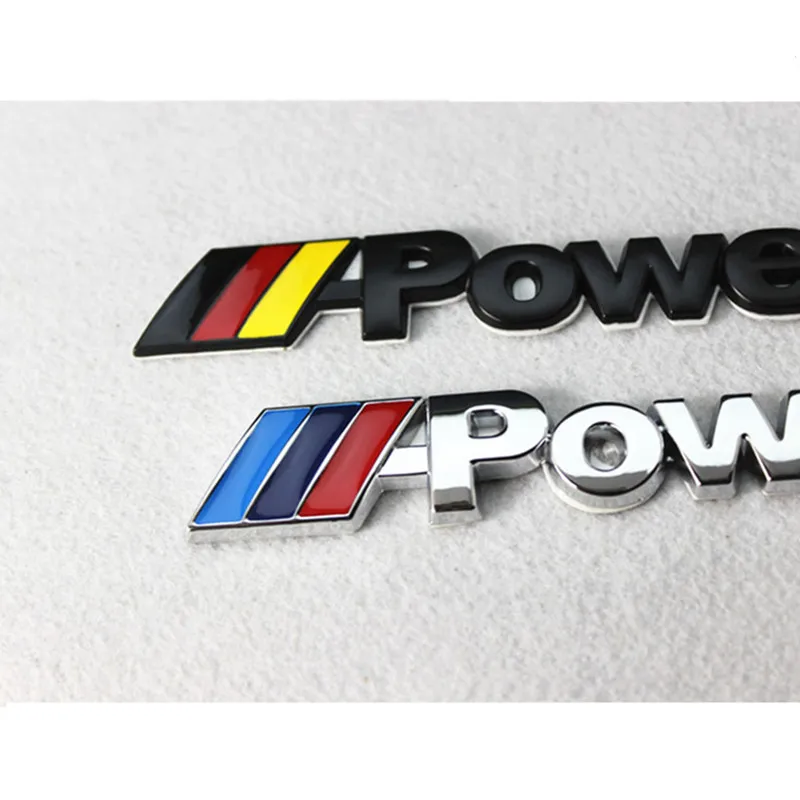 Металлический M POWER MPOWER логотип Автомобильный задний багажник значок наклейка
