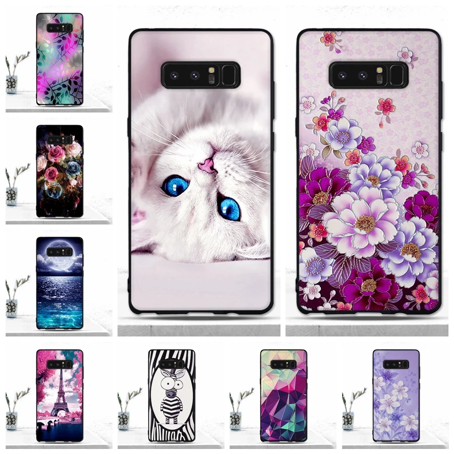 Чехол для телефона Samsung Galaxy Note 8 N950F чехол Fundas Мягкий ТПУ силиконовый роскошный N950