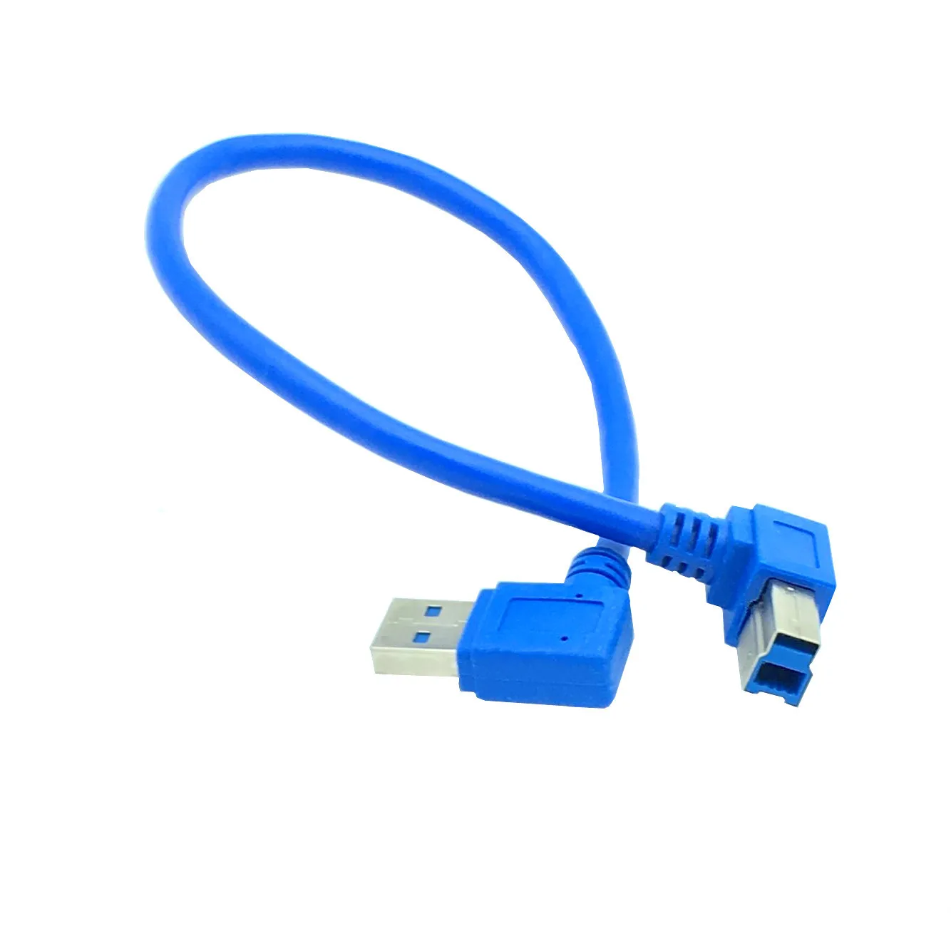 1 фута USB 3 0 A штекер 90 градусов левый угол к B Мужской кабеля | Компьютеры и офис