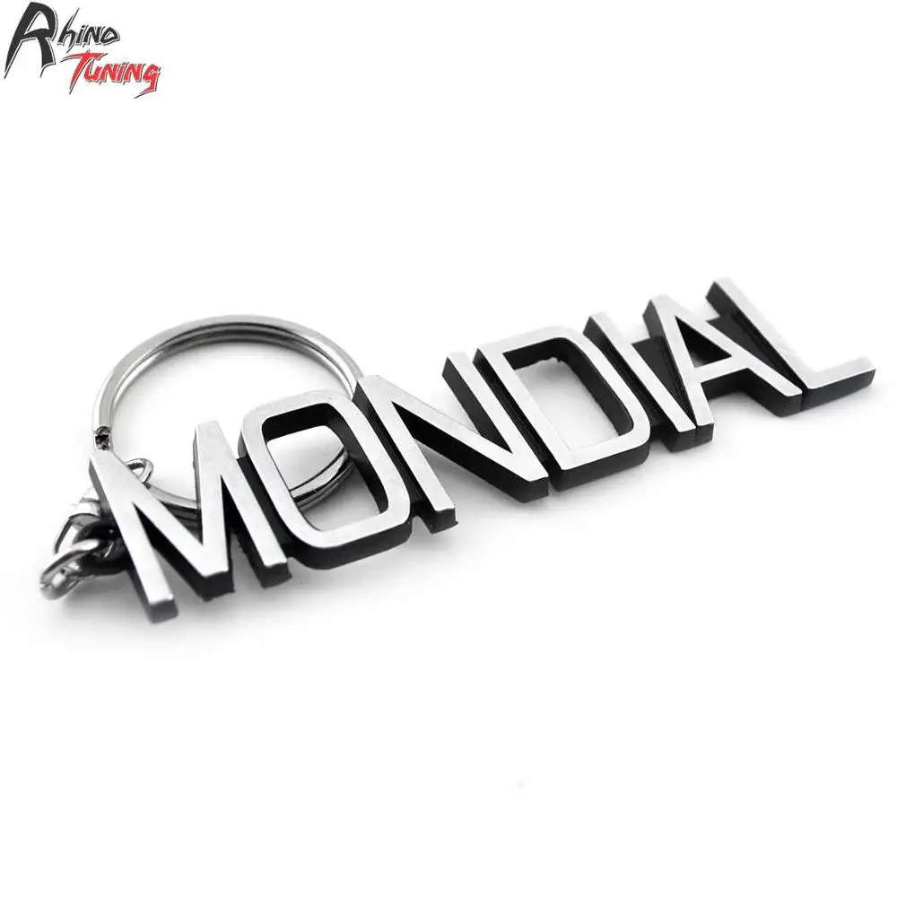 MONDIAL Автомобильный брелок для ключей, вызов 308 GTS MONDIAL GTBi GTO Berlinetta Cabriolet, авто стиль, металлический Серебряный Брелок - Название цвета: MONDIAL