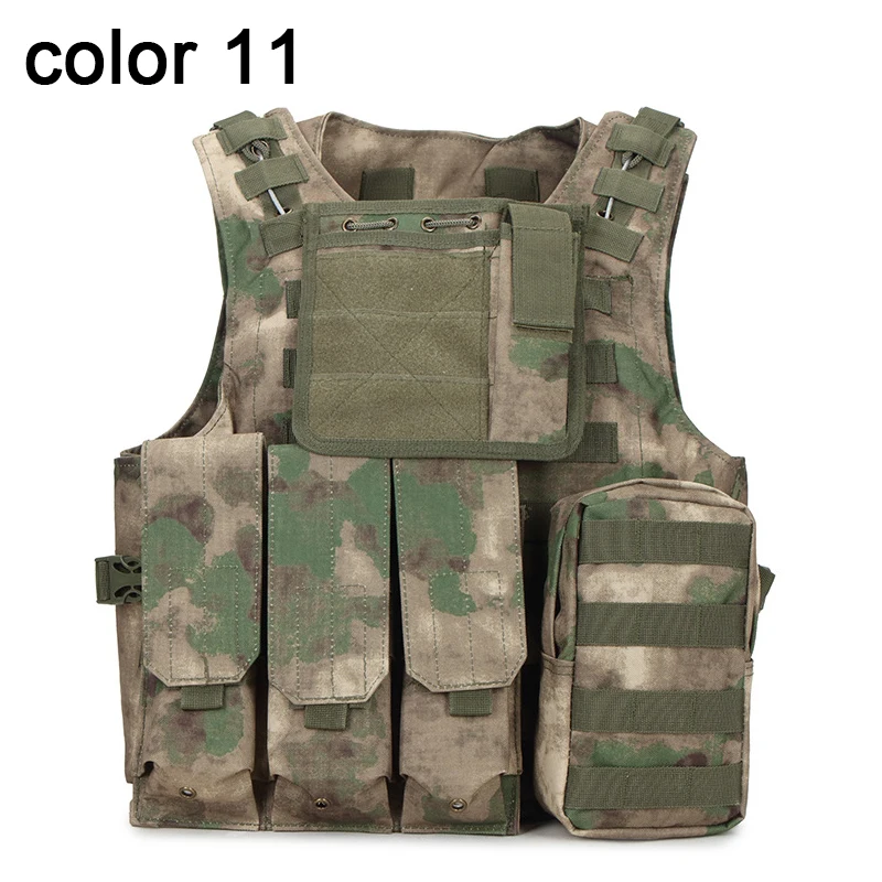 2 USMC страйкбол CS Военный Тактический Жилет Molle боевой штурмовой плиты Перевозчик тактический жилет верхняя одежда охотничий жилет - Цвет: 2