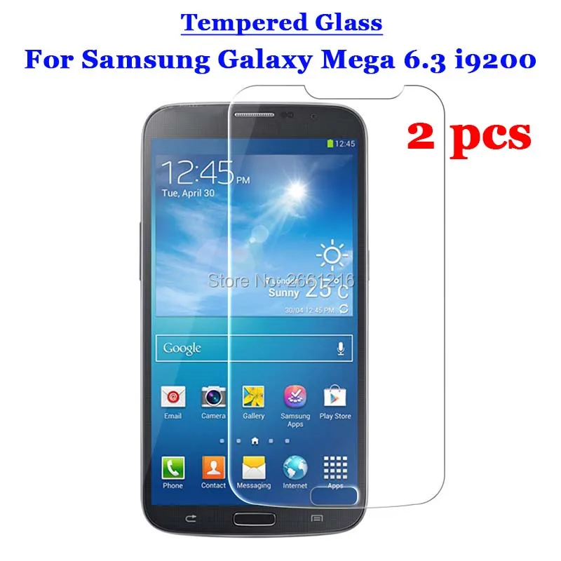 2 шт./лот для Samsung Mega 6 3 закаленное стекло 9H 2.5D Премиум Защитная пленка экрана Galaxy