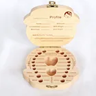 Детская коллекция молочных зубов, Детская красивая и милая деревянная коробка, Детская Удобная жизнь, коробка для зубов, детские молочные зубы