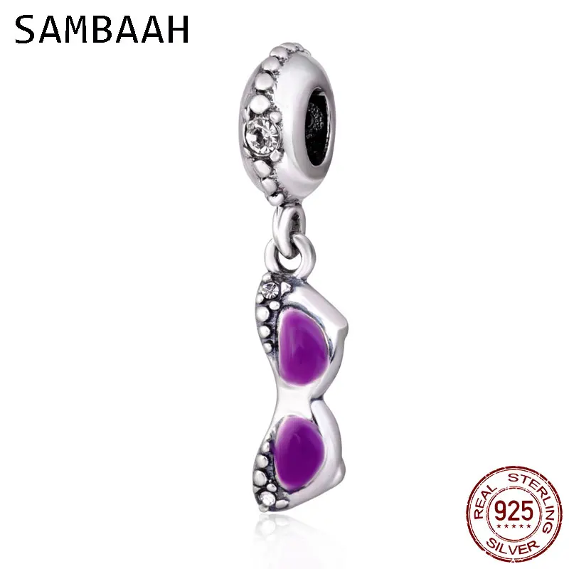 Sambaah свисающая эмалированная фиолетовая Подвеска для солнцезащитных очков из