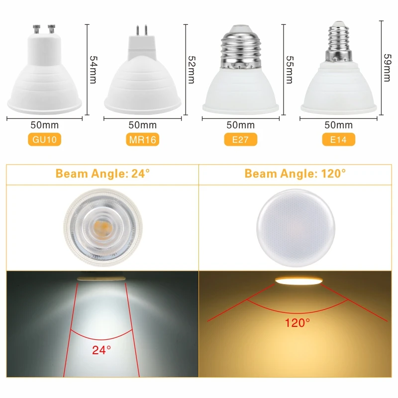 Светодиодный лампы E27 E14 MR16 GU10 лампада AC 220V 230V 240V Bombillas светодиодный лампа Spotlight 48 60 80 светодиодный s 2835 SMD Lampara пятно света cfl