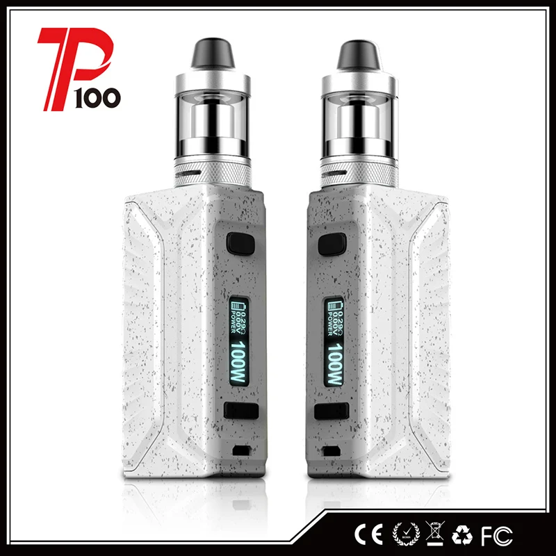 Original GTRS P100 Starter Kit 5 colors ecigarette with 100W Box Mod 2.5ML Tank Atomizer power by 1Pc 18650 battery | Электроника
