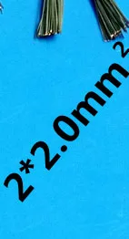 2x2mm 2 м 10 м электрический провод кабель, плоский провод из чистой меди шнур, светодиодный провод лампы золотого и серебряного цвета 2 кабеля - Цвет: 2x2mm