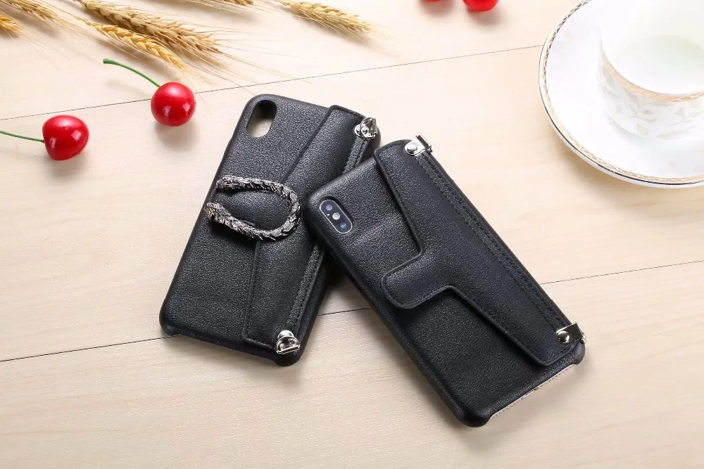 Роскошный кожаный чехол-кошелек для iphone X XS XR MAX задняя крышка 6S 6 7 8 Plus чехлы с