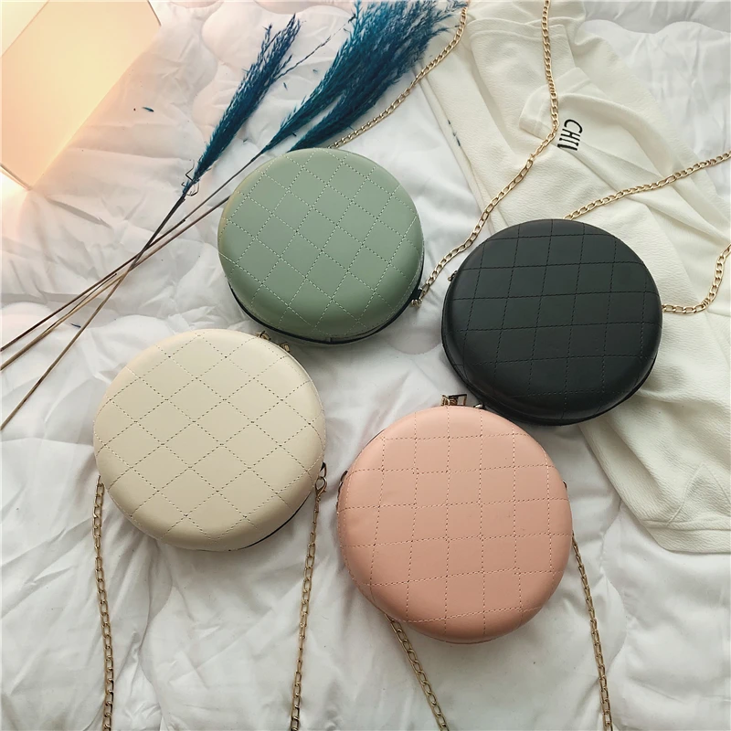 2019 all-new European and American fashion integrated circular cross-body bag single-shoulder qq186 | Багаж и сумки