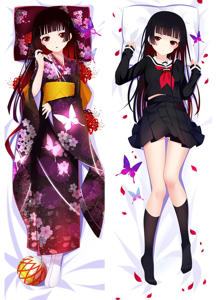 Японские персонажи аниме Hell Girls Jigoku Shoujo сексуальная девушка Enma Ai otaku Dakimakura