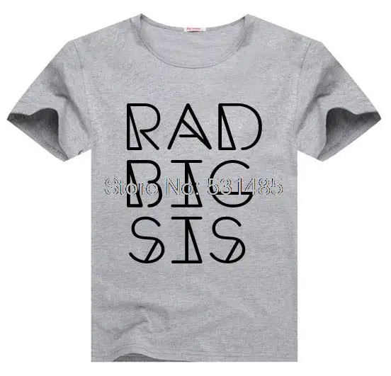 Модная детская одежда с надписью Rad Big Sis надпись Sister хипстерская комбинезон