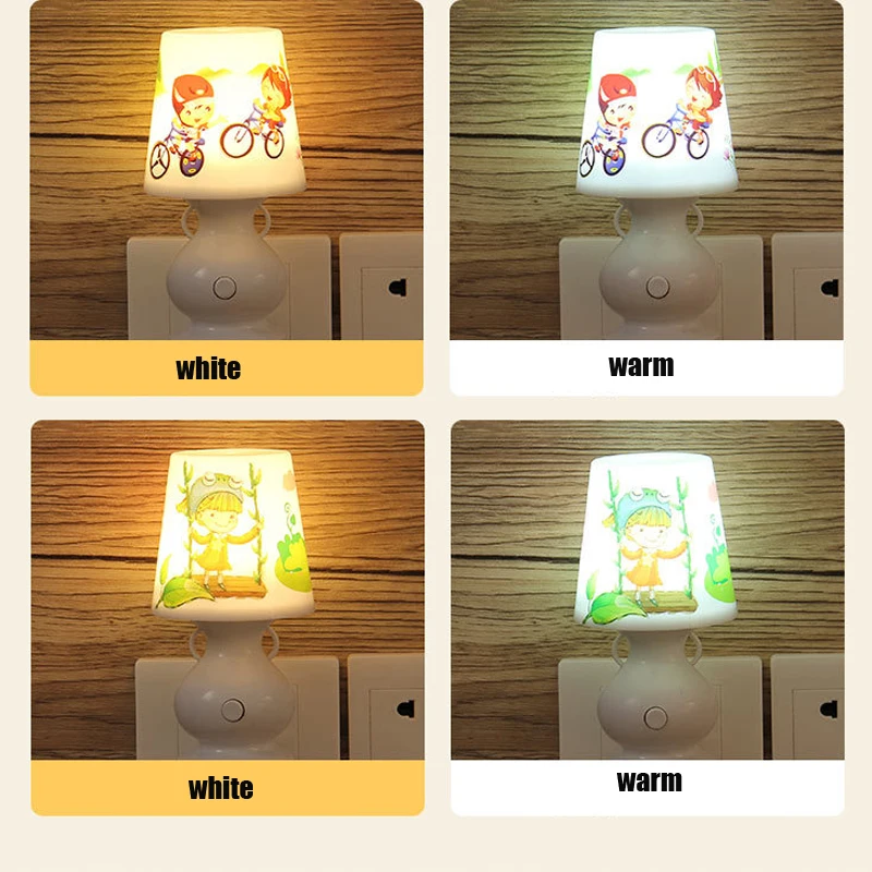 Ночная лампа plug управление световым датчиком ночник мини ЕС США вилка Новинка