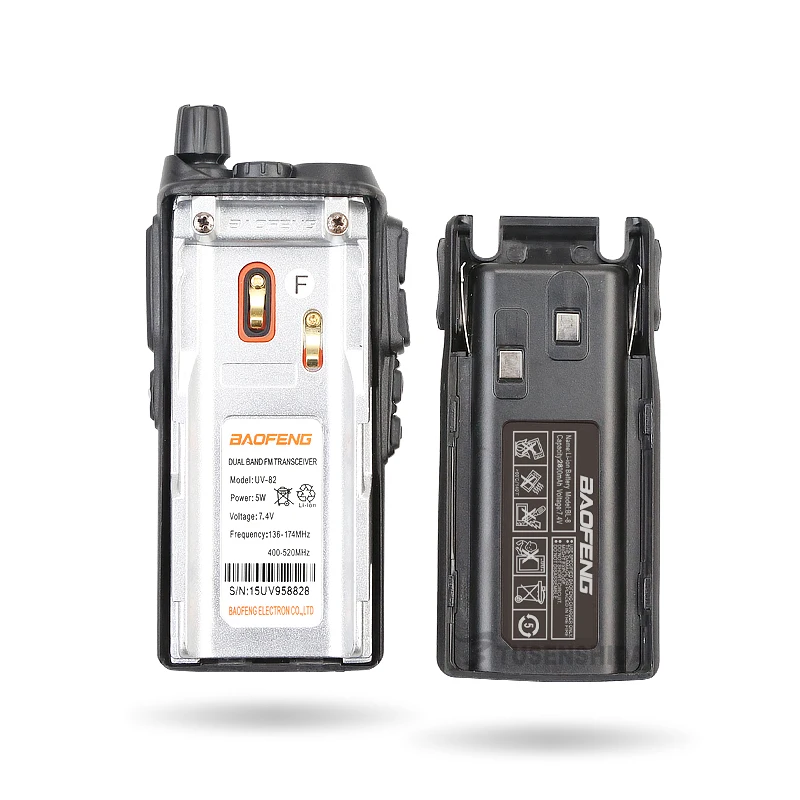 Фирменная Новинка 100% авторизованный BAOFENG UV-82 двухдиапазонный УКВ/VHF136-174/400-520 МГц