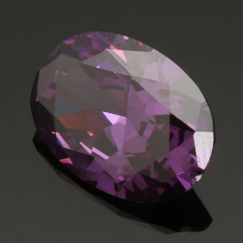 KiWarm 10.06CT фиолетовый искусственный циркон драгоценные камни овальной огранки 14x10 мм свободные драгоценные камни DIY ювелирные изделия кулон декоративные поделки