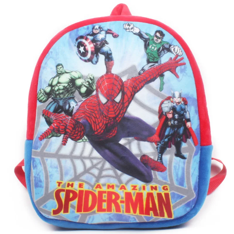 Spiderman Red Детский плюшевый школьный рюкзак для маленьких девочек и мальчиков, игрушки для детей, детский сад, мультфильм, животное, рюкзак для малышей, детские подарки - Цвет: Spiderman Red