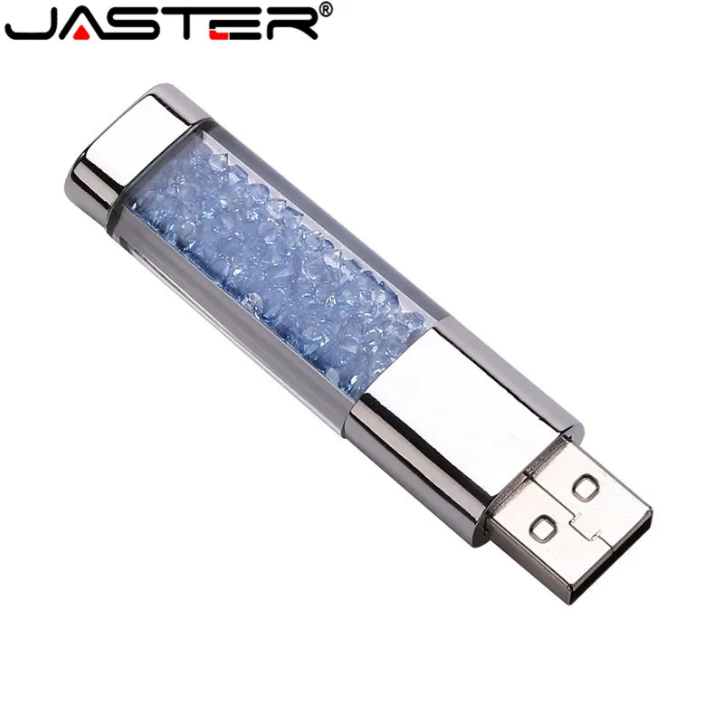 JASTER Кристальный подарок USB флеш-накопитель прозрачный Флешка 4 ГБ 8 16 32 64 Гб карта