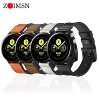 zlimsn leather watch band for samsung galaxy gear s3 s2 huawei watch gt amazfit strap 22mm hybrid rubber leather strap