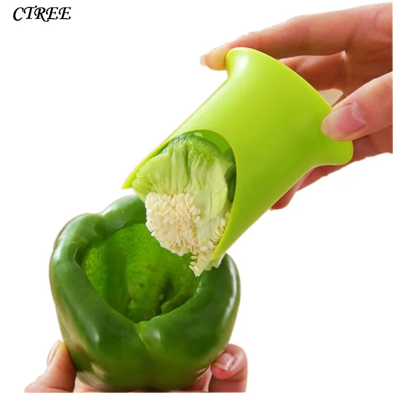 

CTREE 2Pcs/set Creative Fruit/Vegetable Tools Chili Tomato Corers Cutter Pepper Corer Restaurant Cooking Kitchen Gadgets C847