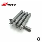 Набор отверток Pozidriv PZ2, 5 шт., 14 дюйма, 50 мм, набор инструментов для ремонта, Набор отверток с шестигранным хвостовиком, сверло для электроинструментов, бытовые ручные инструменты