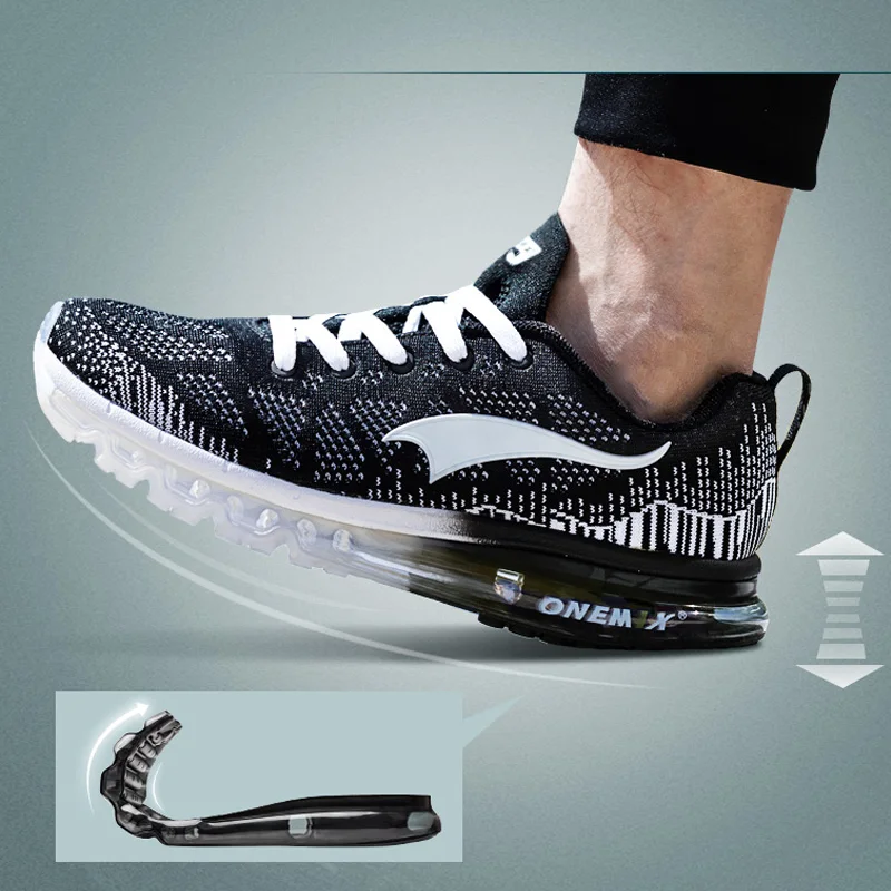 ONEMIX 2023 Men Running Shoes Sport Tennis Shoes Fashion Breathable Air Cushion Athletic Trainers Trail Sneakers Free Shipping