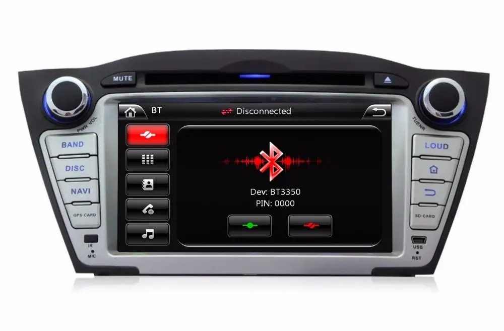 " автомобильный dvd-плеер с gps(ОПТ), аудио Радио стерео, USB, BT/tv, Автомобильный мультимедийный головной убор для HYUNDAI TUCSON IX35 2009 2010 2011 2012