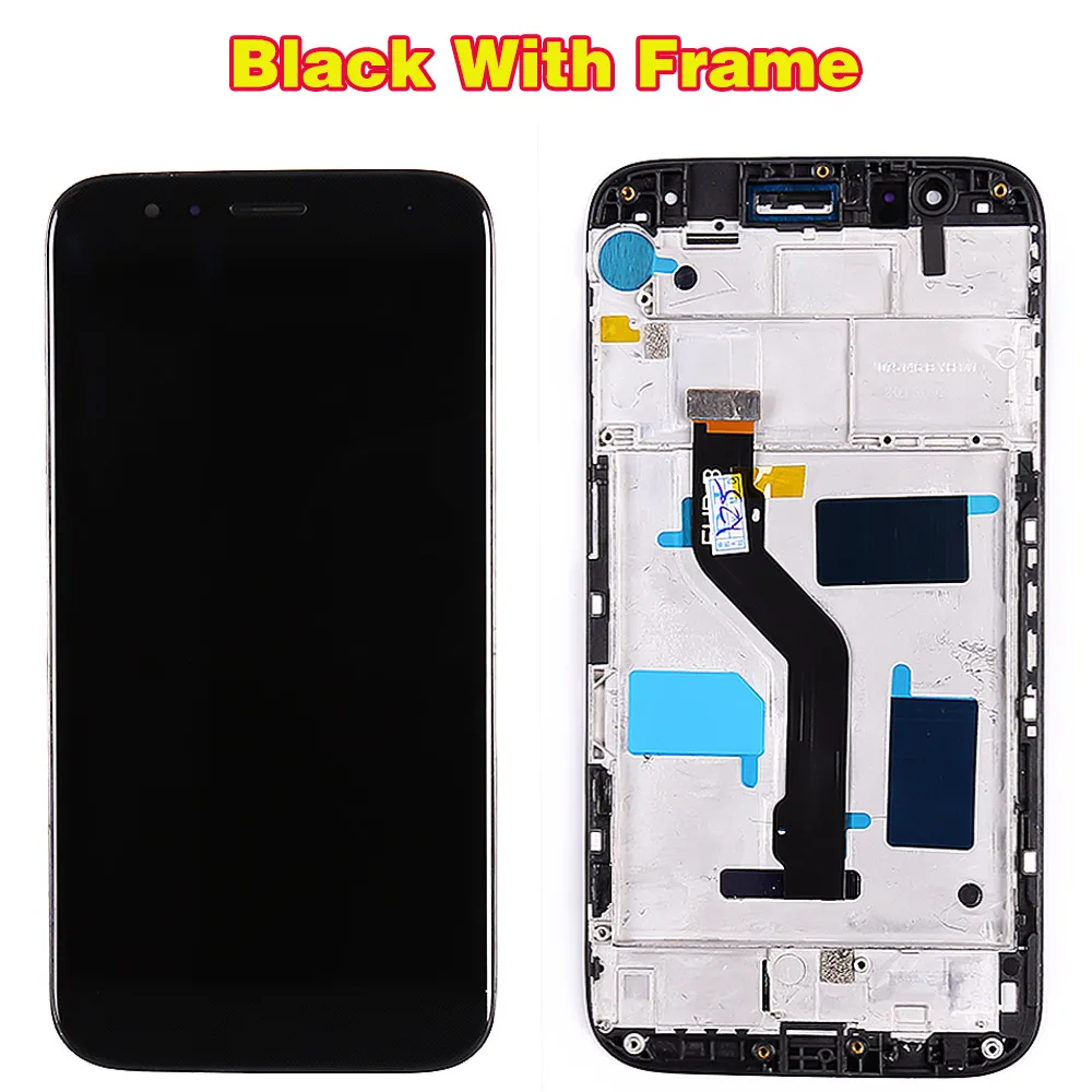 Black with frame Vancca 5,5 дюймов ЖК-дисплей для huawei G8 дигитайзер сенсорный экран в сборе GX8 RIO-L01 RIO-L02 RIO-L03 с бесплатным закаленным стеклом - Цвет: Black with frame