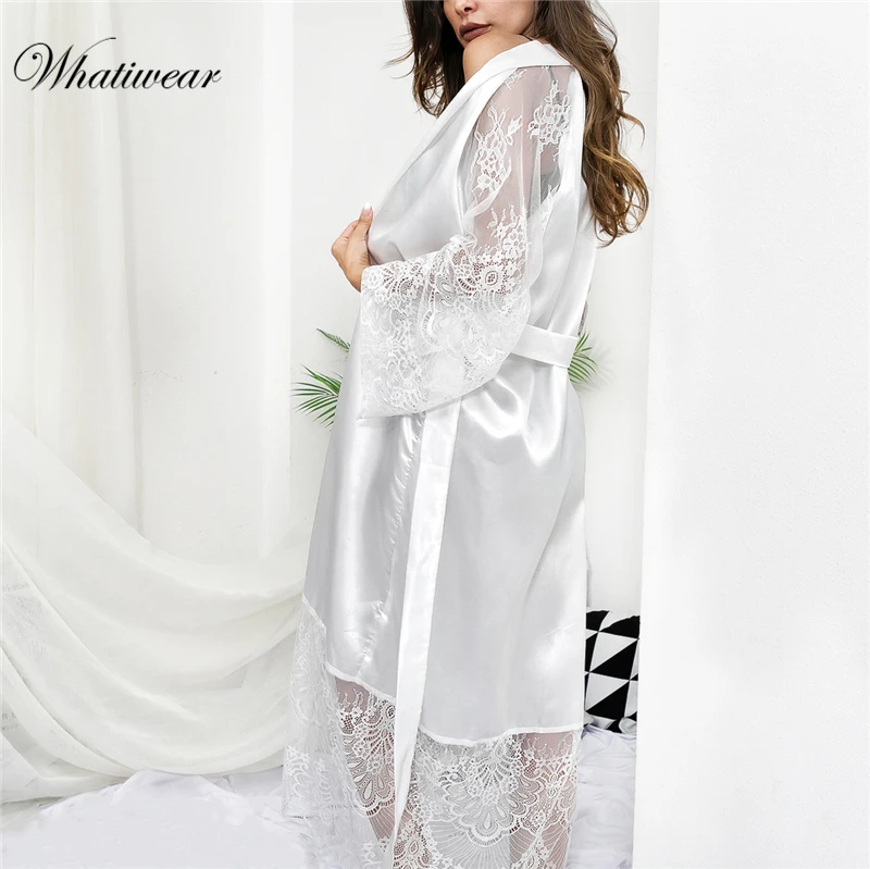 Whatiwear, женская пижама, сексуальное нижнее белье, платье, халат, ночное платье, кружевное, эластичное, атласное, Babydoll, сорочка, ночная рубашка