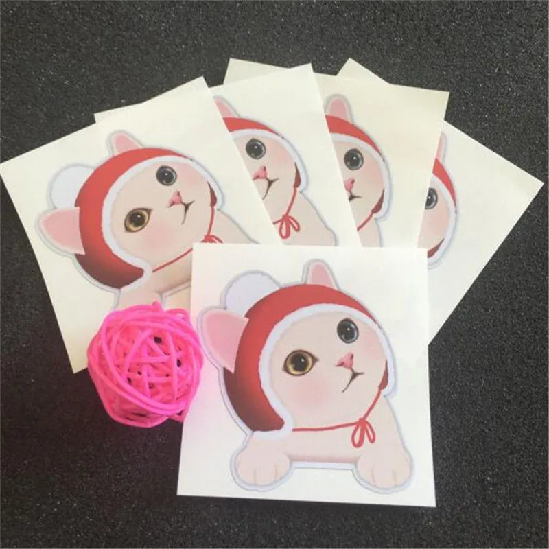 EatingBiting (R) X1 Лаки кошка котенок DIY Графика наклейки Наклейки для декора Тетрадь