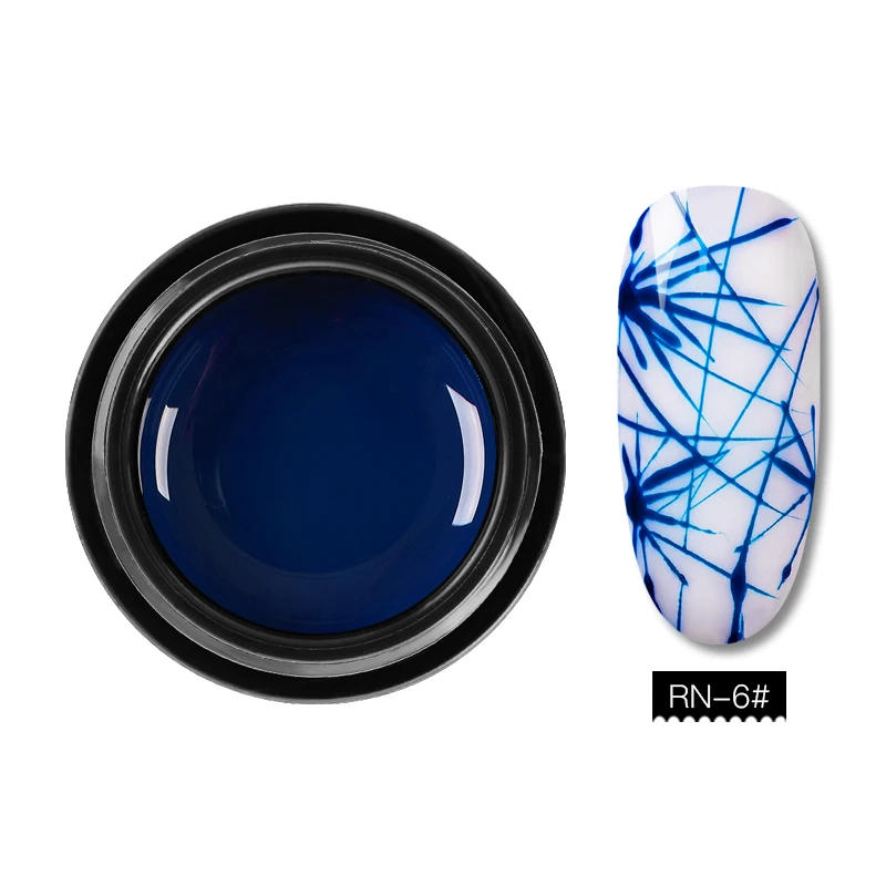W1615 RBAN NAIL 5 мл проволока для рисования ногтей гель лак для рисования Гель лак для вытягивания шелк паук Креативный ногтей художественный Гель-лак для ногтей 30 цветов - Цвет: W1615