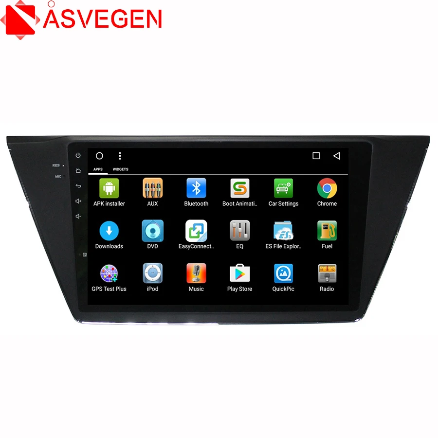 Asvegen 10 2 ''Android 7 1 четырехъядерный автомобильный навигатор сенсорный экран