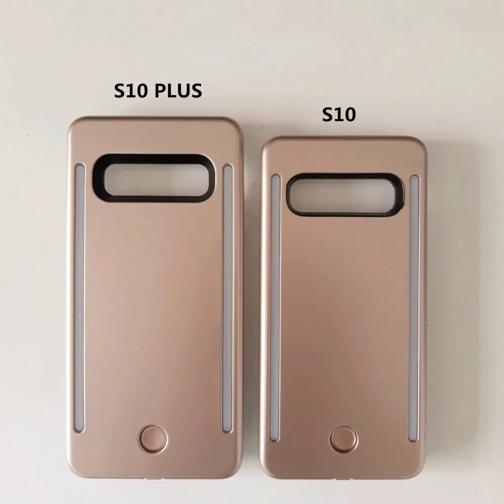 Для Galaxy S10 S8 S9 plus противоударный роскошный светящийся светодиодный чехол для