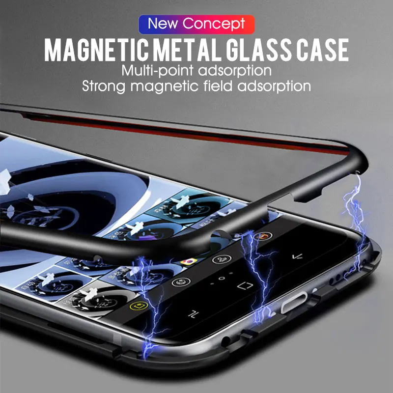 Адсорбционный магнит флип-чехол для samsung Galaxy S10 Plus чехол на магните металлический