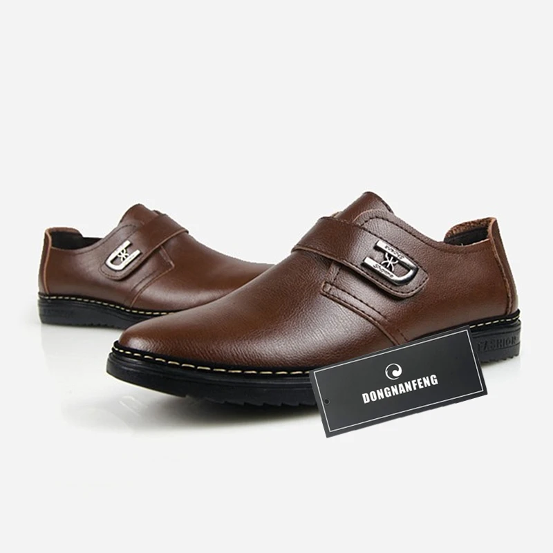 DONGNANFENG Men's Male Casual British Business Cow Genuine Leather Shoes Moccasins Flats Spring Autumn Soft Size 38-44 LC-2106 | Обувь