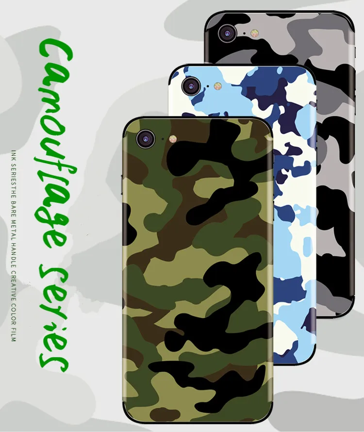 Stickers for iPhone X XS XR XSMAX Film Protective Cover Phone Sticker Poster Camouflage Series | Мобильные телефоны и