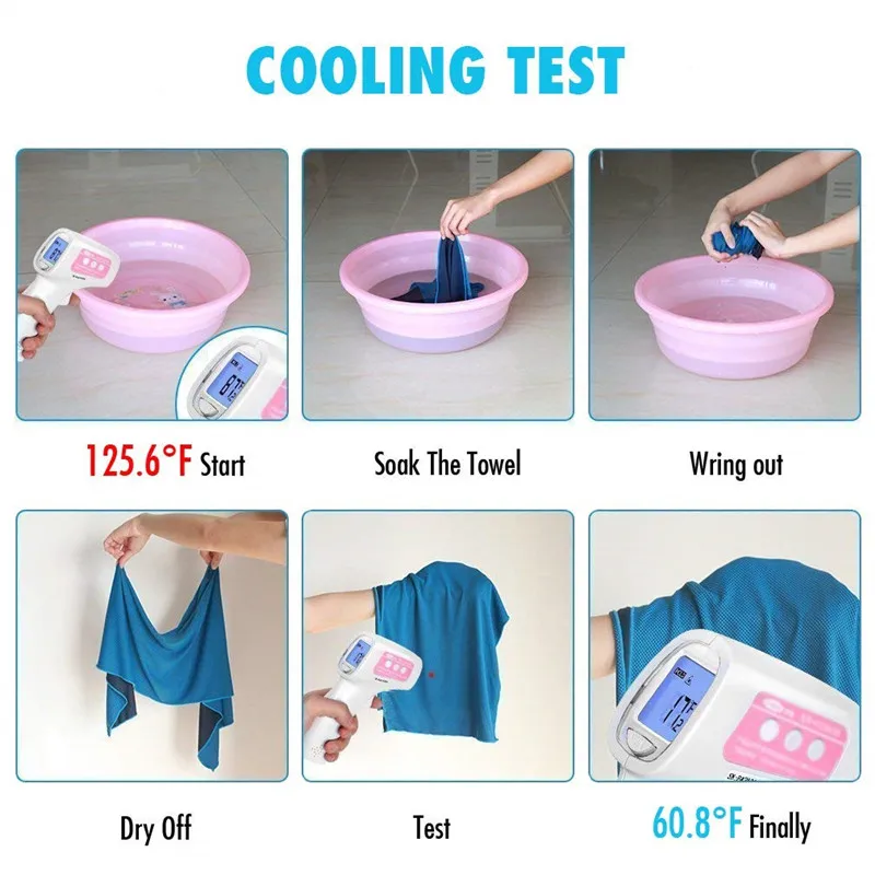 Microfine охлаждающее полотенце для спортивного зала путешествий рук стойкое лицо