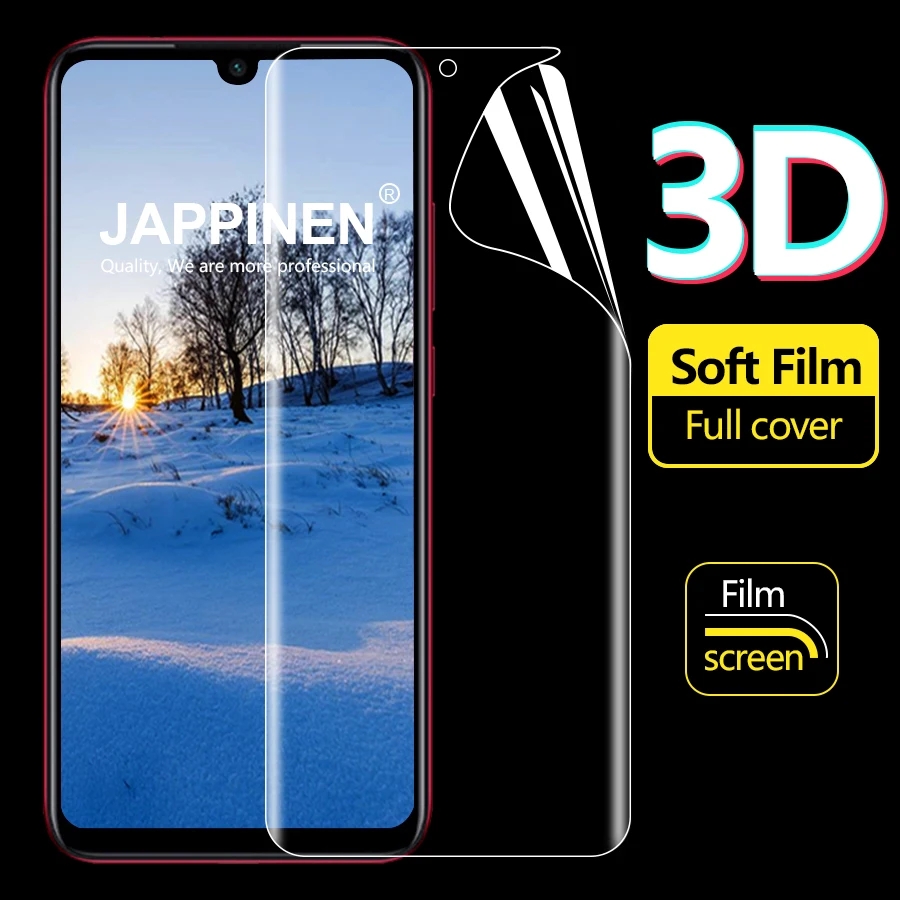 Jappinen Мягкий ТПУ полное покрытие экрана протектор для Xiaomi mi красный Note 7 против